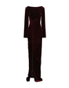 Alberta Ferretti Long Dresses In Maroon