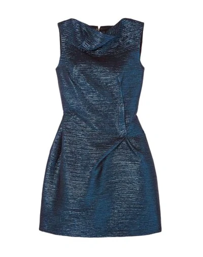 Roland Mouret Short Dresses In Blue