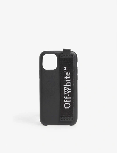 Off-white Industrial Strap Iphone 11 Pro Phone Case In Black White