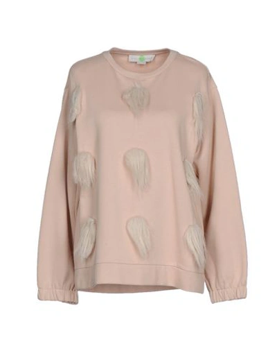 Stella Mccartney Sweatshirts In Sand