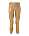 L Agence Denim Pants In Gold