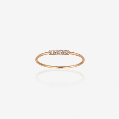 Gold & Roses Line Ring