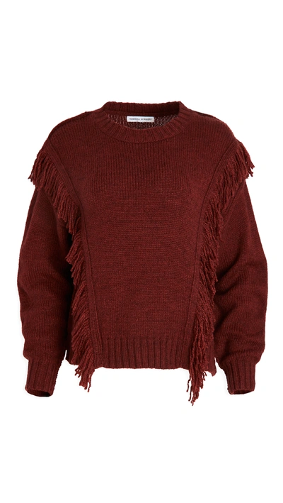 Rebecca Minkoff Willa Sweater In Burgundy