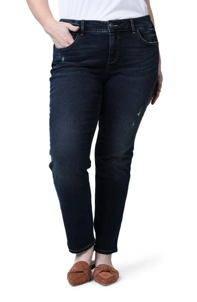 Slink Jeans Mid Rise Slim Jeans In Blue
