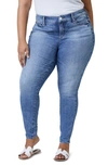 Slink Jeans Mid Rise Denim Leggings In Lana