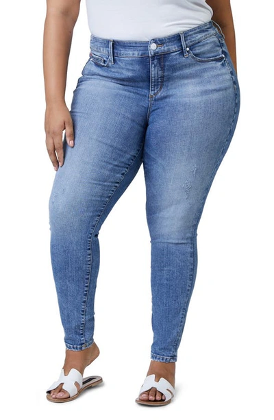 Slink Jeans Mid Rise Denim Leggings In Lana