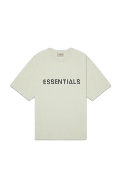 Pre-owned Fear Of God  Essentials Boxy T-shirt Applique Logo Alfalfa Sage