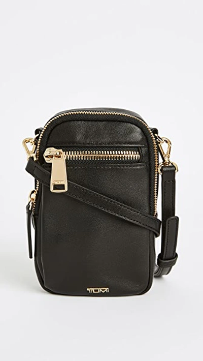 Tumi Katy Leather Crossbody Bag In Black
