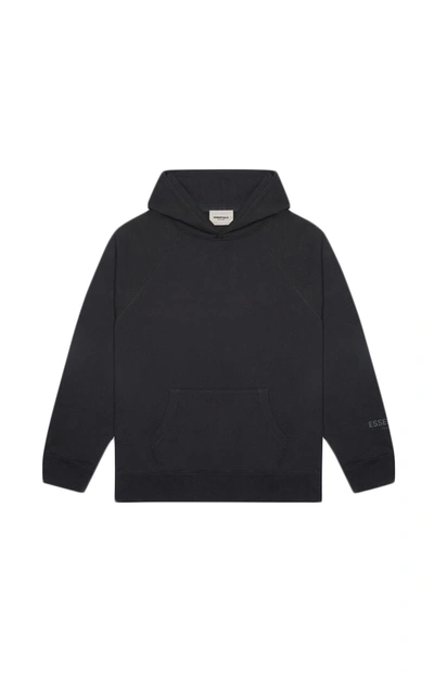 Pre-owned Fear Of God Essentials Core Pullover Hoodie Dark Slate/stretch Limo/black