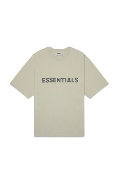 Pre-owned Fear Of God  Essentials Boxy T-shirt Applique Logo Moss
