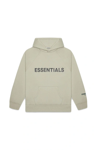 Pre-owned Fear Of God  Essentials Pullover Hoodie Applique Logo Moss