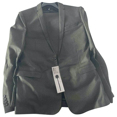 Pre-owned Dior Wool Suit In Khaki