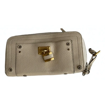 Pre-owned Chloé Beige Leather Wallet