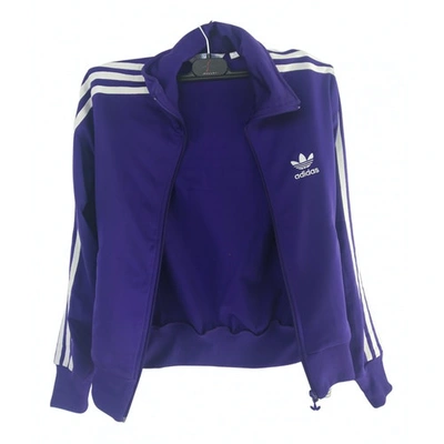 Pre-owned Adidas Originals Purple Polyester Knitwear