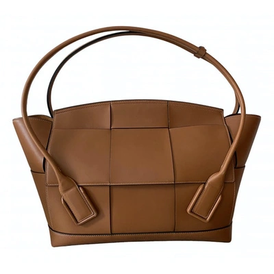 Pre-owned Bottega Veneta Arco Brown Leather Handbag