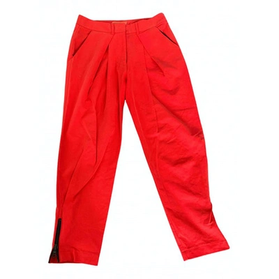 Pre-owned Manning Cartell Carot Trousers In Red
