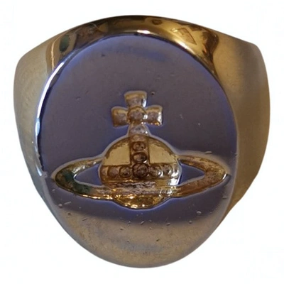 Pre-owned Vivienne Westwood Silver Ring In Gold