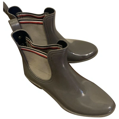 Pre-owned Tommy Hilfiger Grey Rubber Boots
