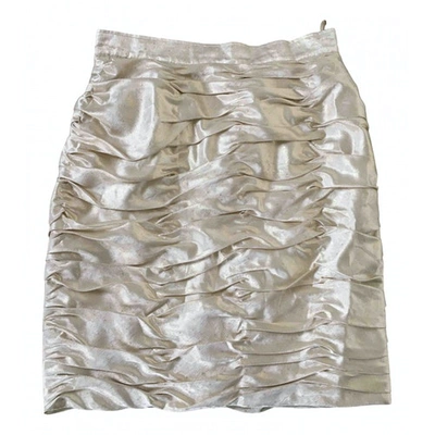 Pre-owned Emanuel Ungaro Mid-length Skirt In Gold