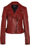 Tom Ford Lamb Leather Moto Jacket In Red