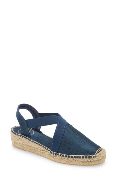 Toni Pons 'vic' Espadrille Slingback Sandal In Navy Fabric