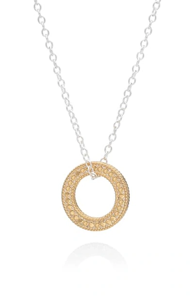 Anna Beck Circle Of Life Open O Charity Pendant Necklace In Gold/silver