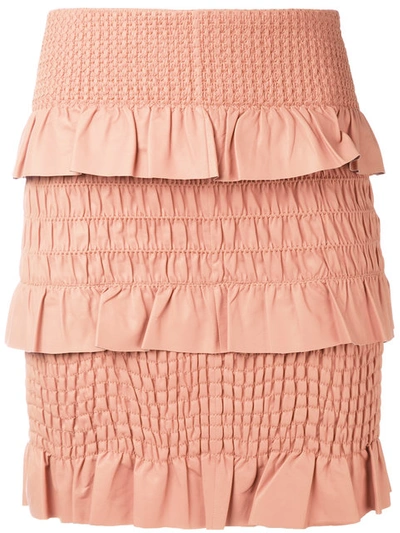 Drome Ruffled Fitted Skirt In 4115