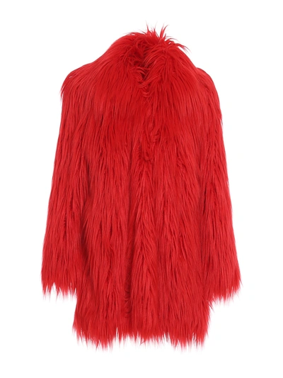 Aniye By Moon Fur Coat In Red