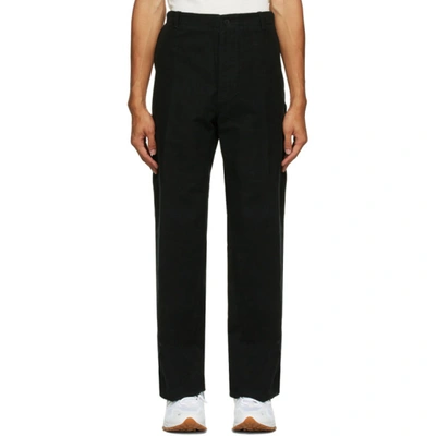 Hope Black Velvet Van Trousers In Black Moles