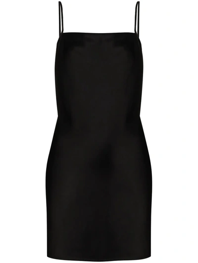 Nanushka Lotti Mini Slip Dress In Black