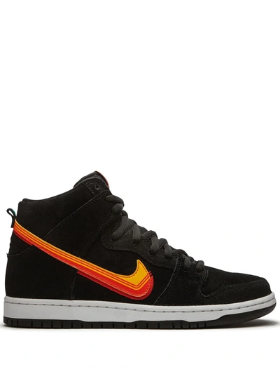 Nike Sb Dunk High Sneakers In Black