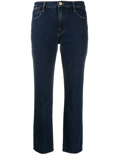 Frame Cropped-leg Jeans In Blue