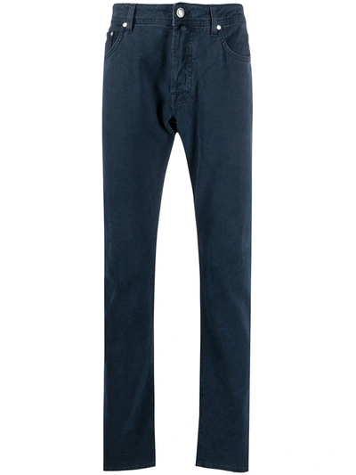 Jacob Cohen Low-rise Straight Leg Jeans In Blue