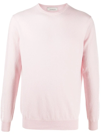 Laneus Crewneck Knit Jumper In Pink