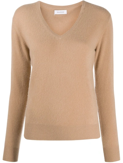 Naadam V-neck Cashmere Jumper In Neutrals