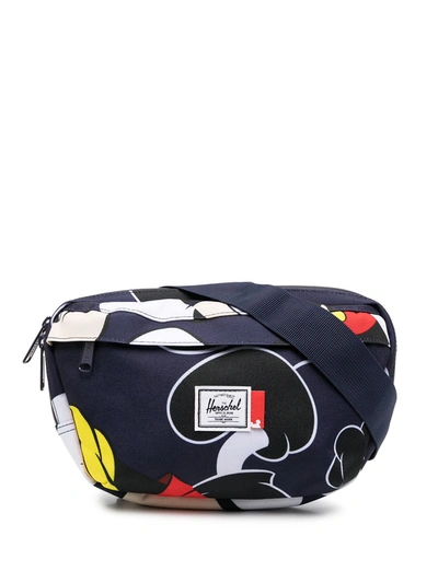 Herschel Supply Co Cartoon Print Belt Bag In Blue