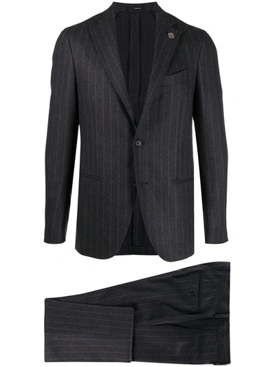 Lardini Single-breasted Suit Set In Grey