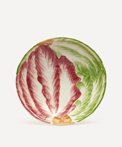 Unspecified Raddichio Shallow Round Bowl In Multicolour