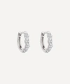 Astley Clarke 14ct White Gold Mini Interstellar Diamond Hoop Earrings