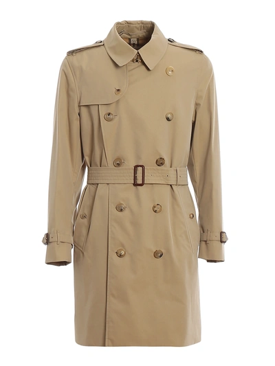 Burberry The Kensington Medium Trench In Beige