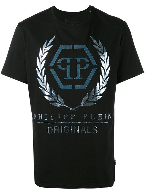 Philipp Plein Classic Foil Logo T-shirt | ModeSens