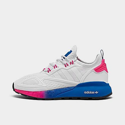 Adidas Originals Adidas Women's Zx 2k Boost Running Sneakers From Finish Line In White/pink