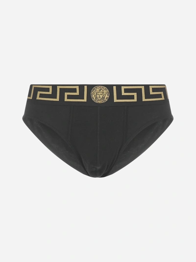 Versace 3 Pack - Medusa And Greca Cotton Slip