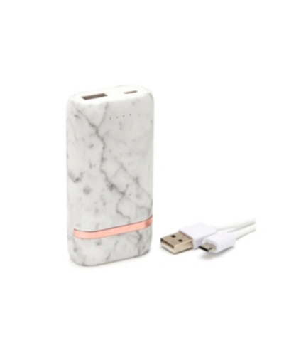 Richmond & Finch Black Compact Powerbank In White