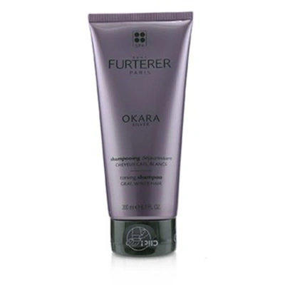 Rene Furterer Okara Silver Toning Shampoo 6.7 Fl. oz In Gray / Platinum / Silver / Violet / White / Yellow