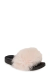 Patricia Green Foxy Genuine Fox Fur Slipper In Light Pink