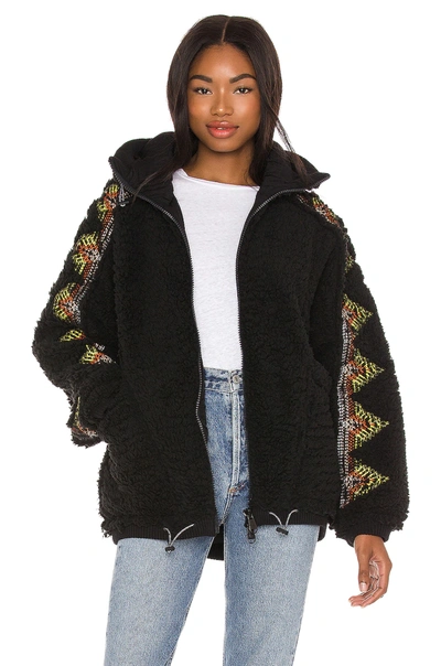 Free People X Fp Movement Lodge Livin Jacket In Black Combo