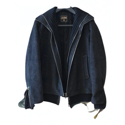 Pre-owned Jean Paul Gaultier Black Wool Coat