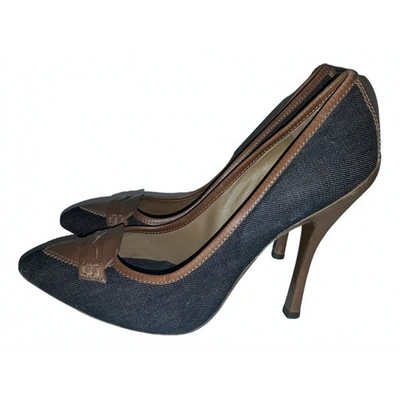 Pre-owned Dsquared2 Blue Cloth Heels