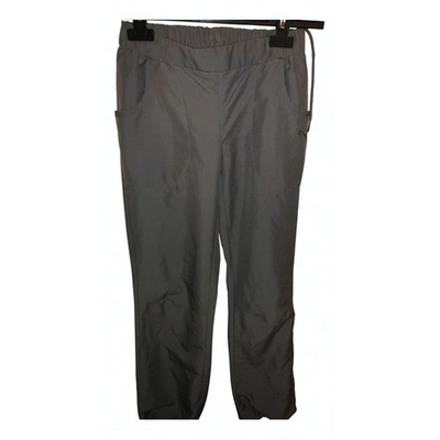 Pre-owned Puma Cashmere Trousers In Grey